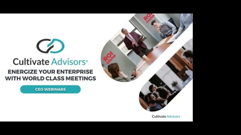 Energize Your Enterprise With World Class Meetings