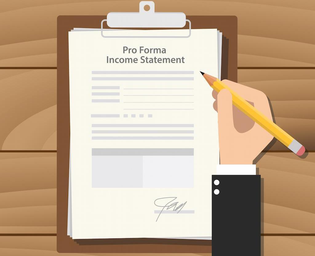 how to make a pro forma income statement
